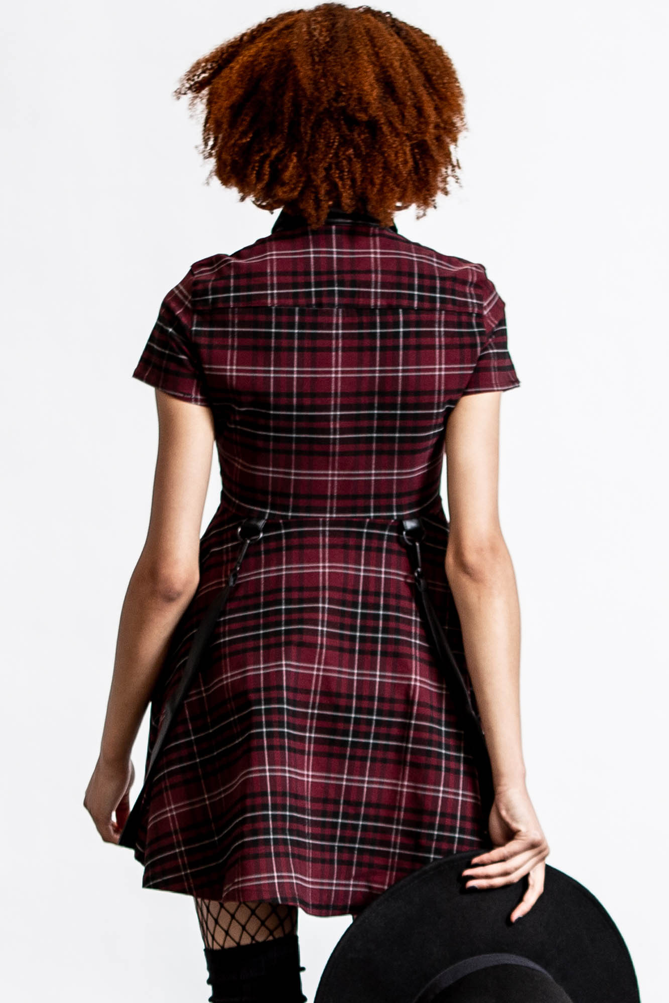 Killstar Menace Jurk Blood Tartan