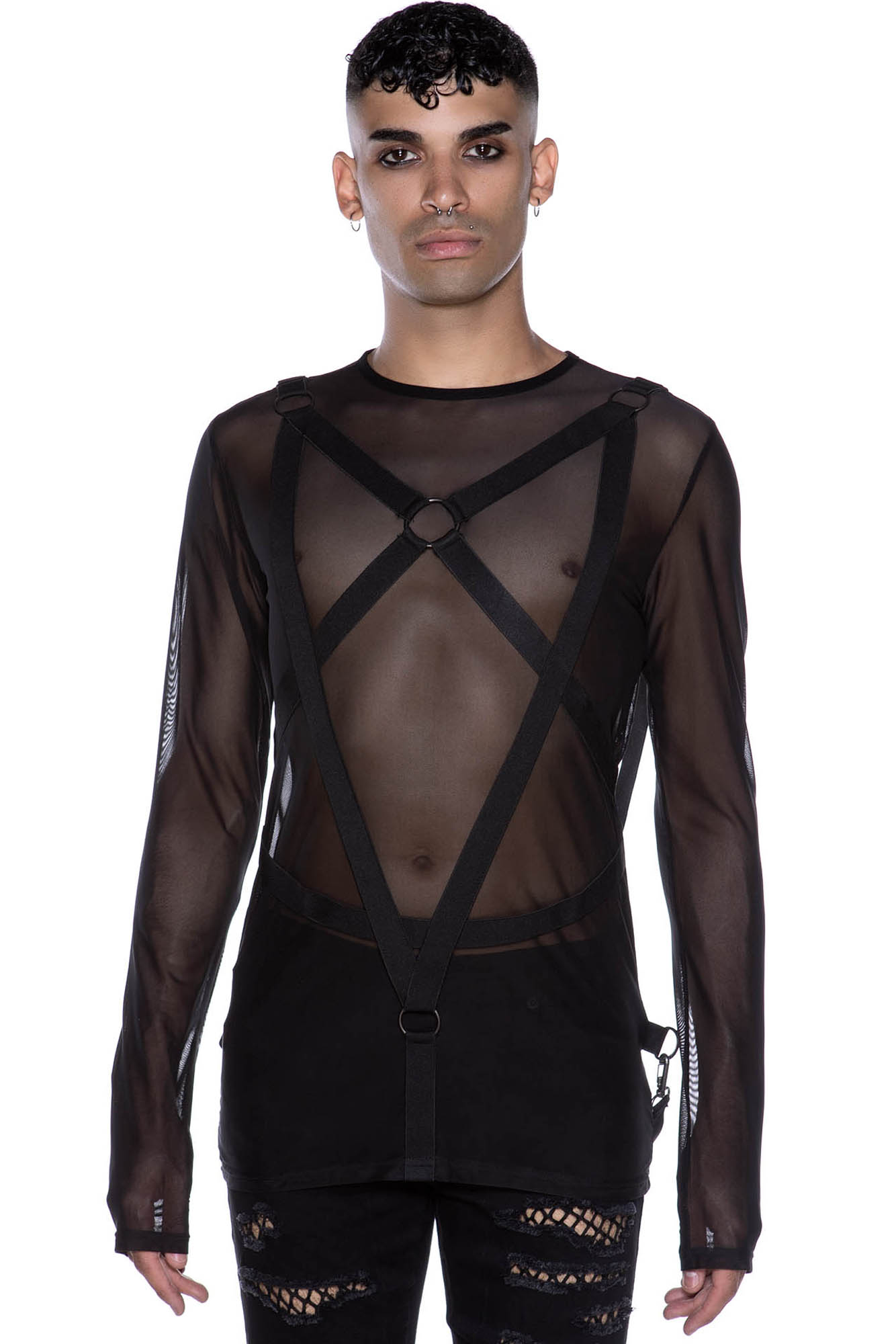Killstar Elysium Fishnet Top