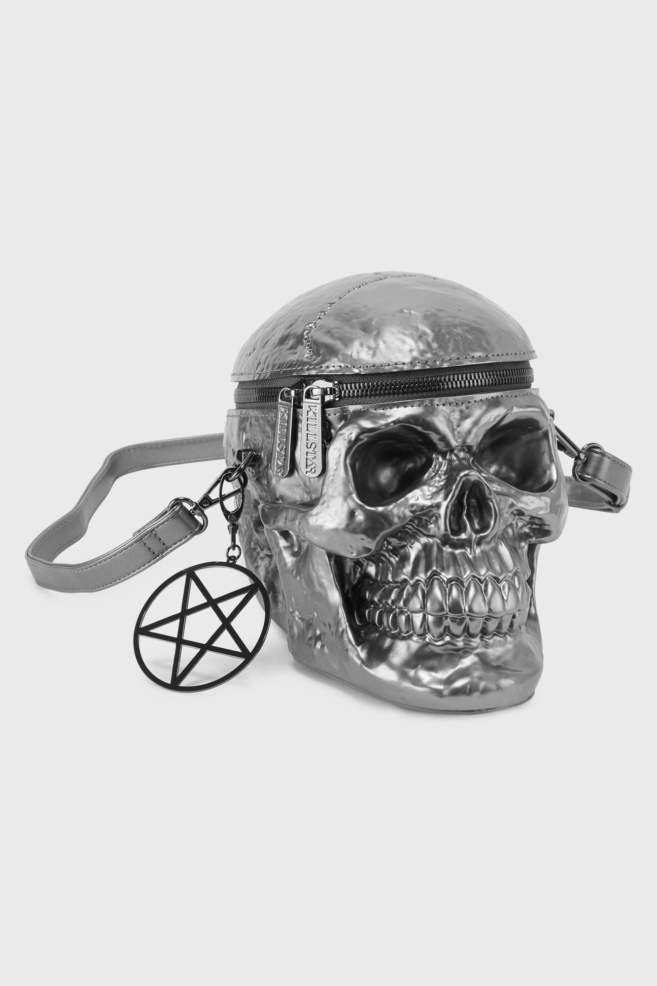 Grave Digger Skull Handbag Gunmetal