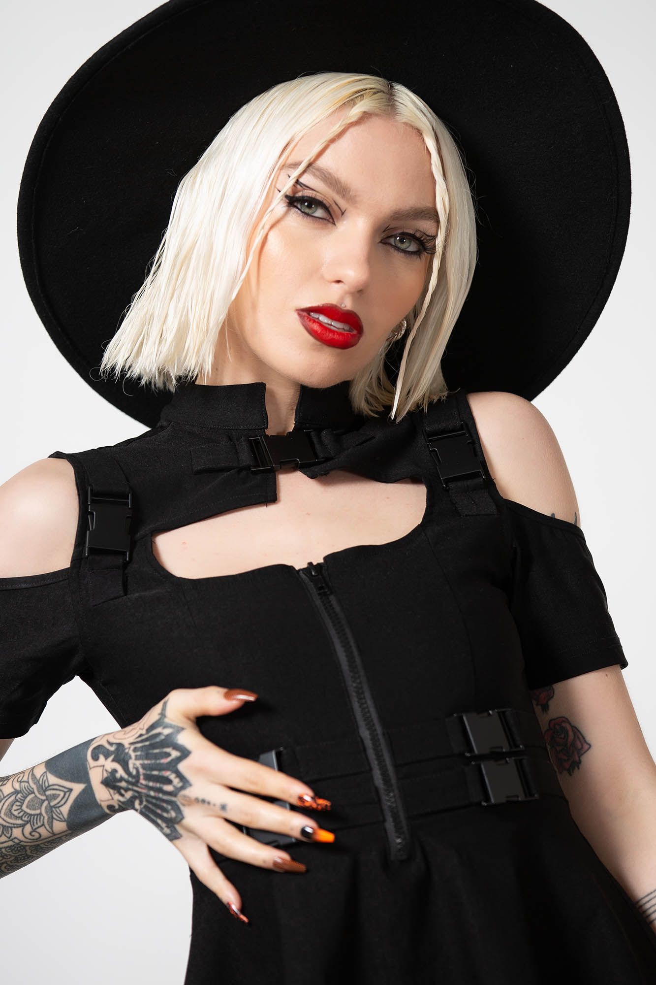 Killstar Cybermancy Zip Skater Dress