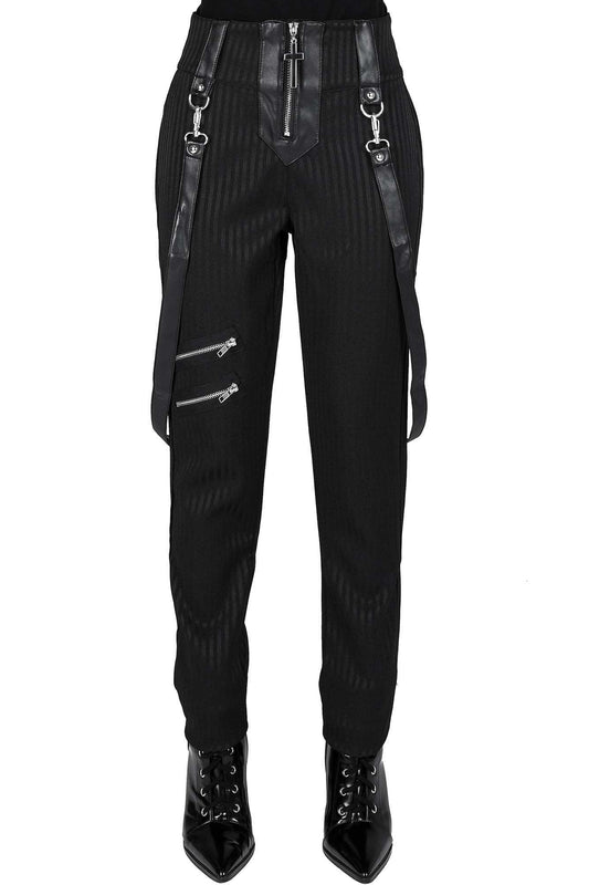 Killstar Shadow Stripe Broek Pinstripe