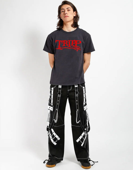 The Rough Broek Zwart - Wit