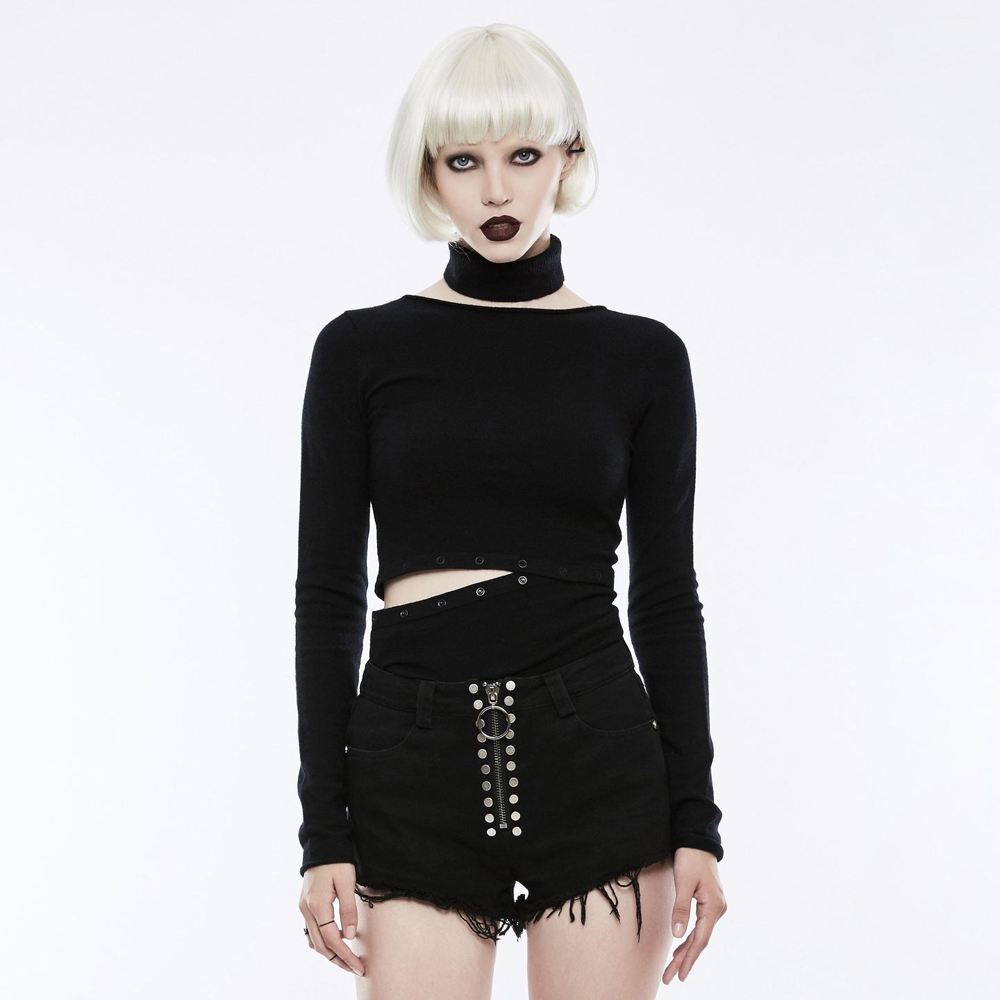 Restless Night Top Zwart