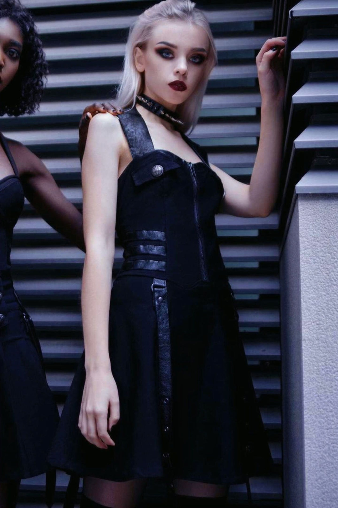 Killstar Psy-Ops Halter Jurk Zwart
