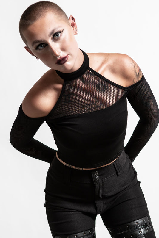 Killstar Nightcall Fishnet Top