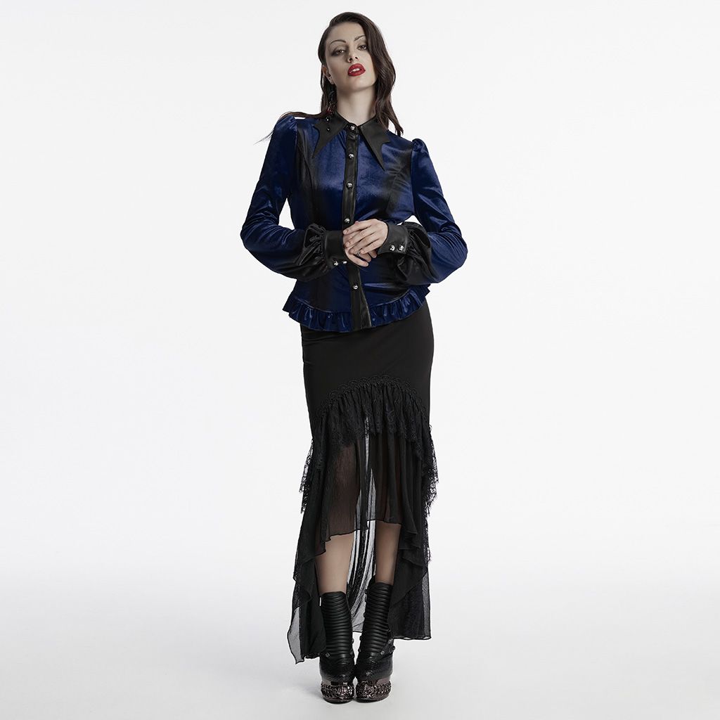Expect Shirt Blauw - Zwart