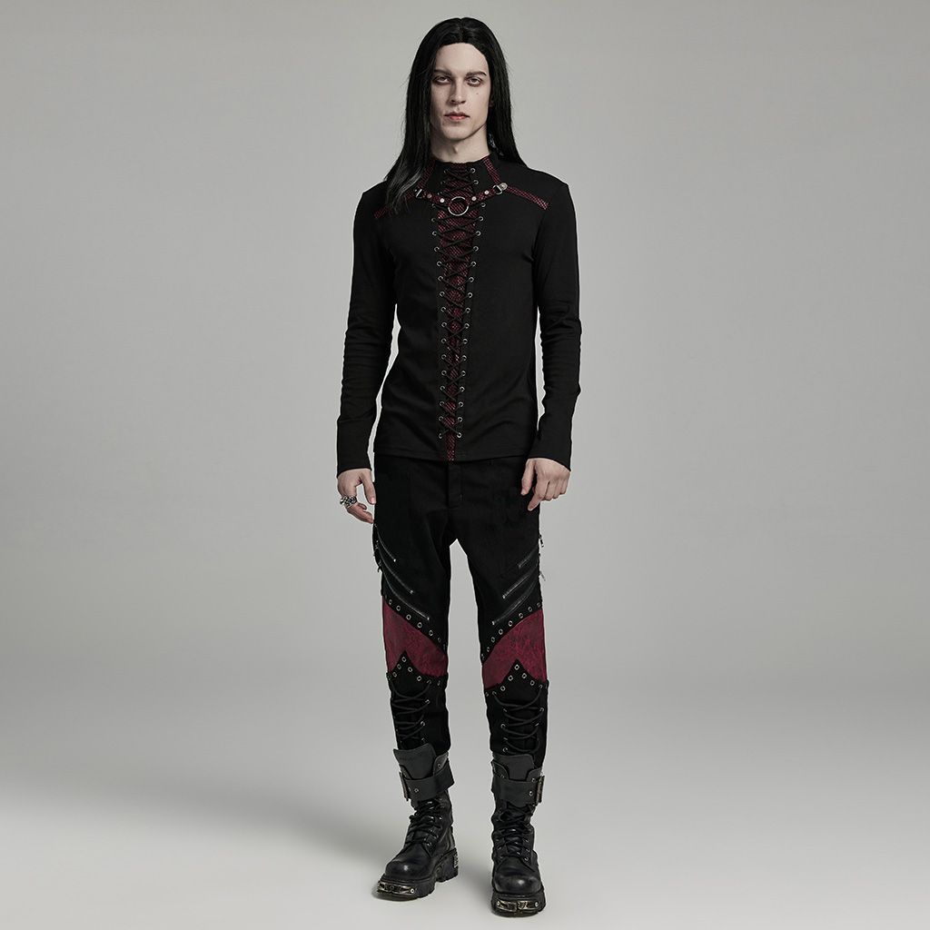 Cry Long Sleeve Top Zwart - Rood