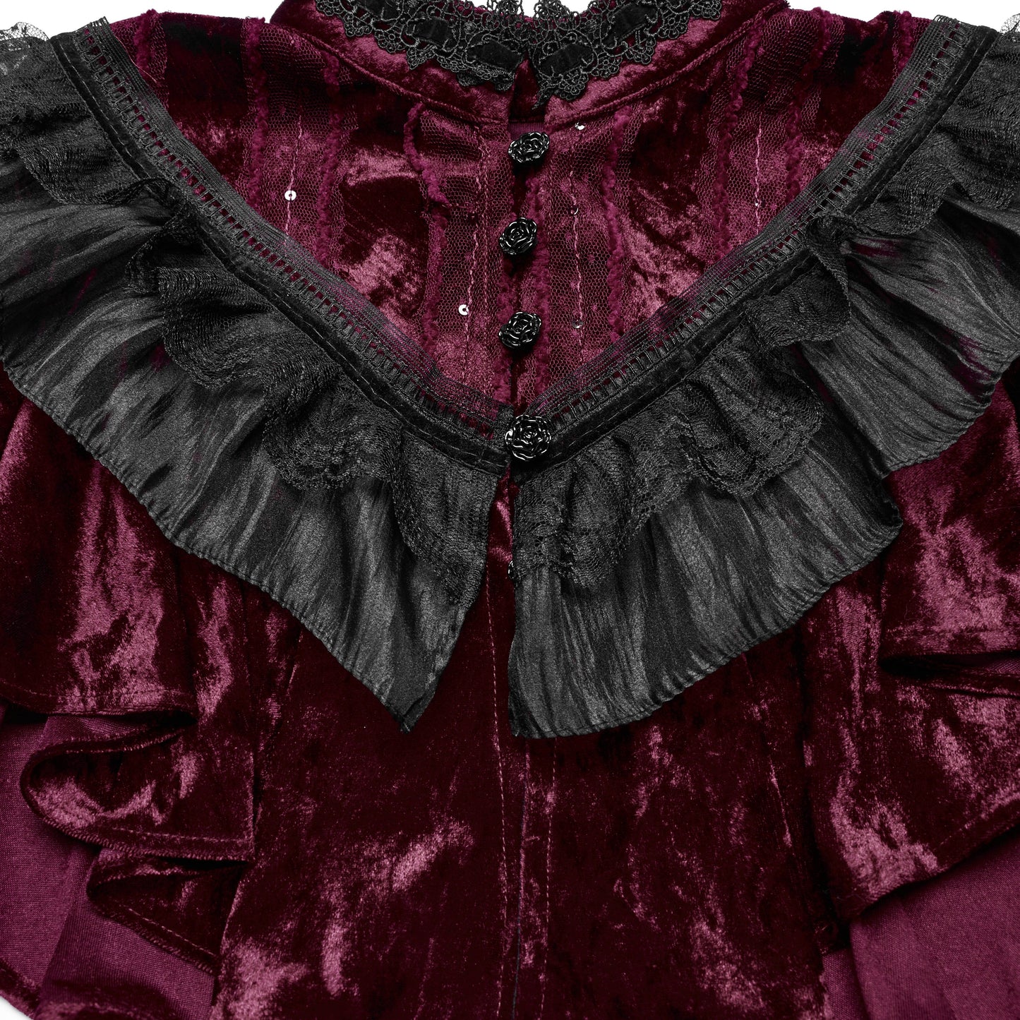 It's Gone Capelet Rood - Zwart