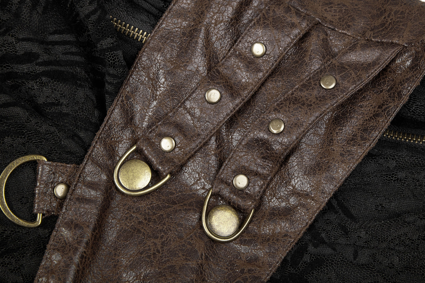 Time Enough Dress Black/Brown