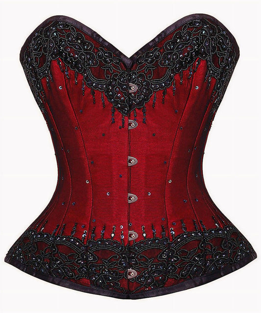 Couture Busk Korset Rood