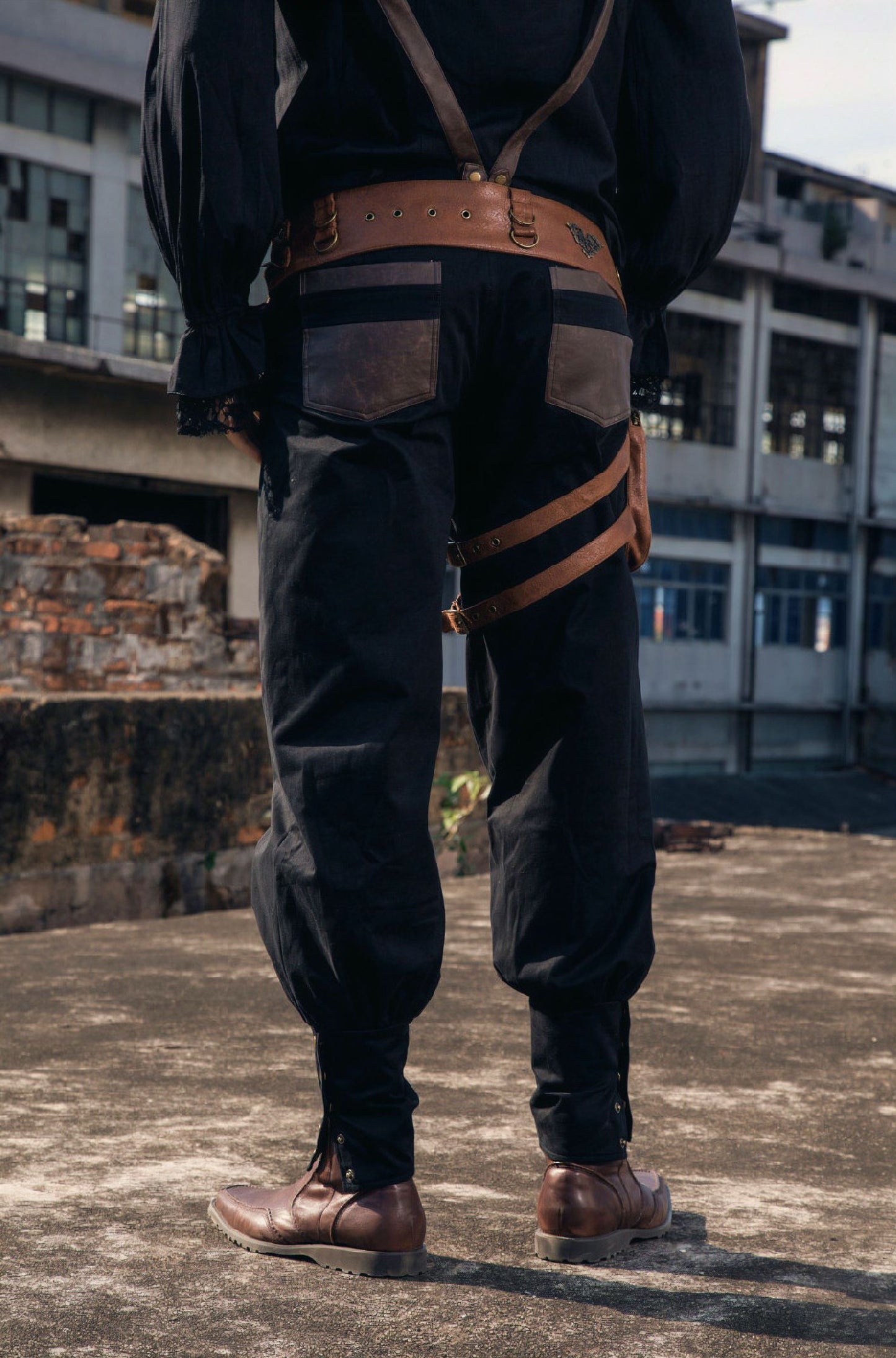 Steampunk Men's Pocket Belt SPM035