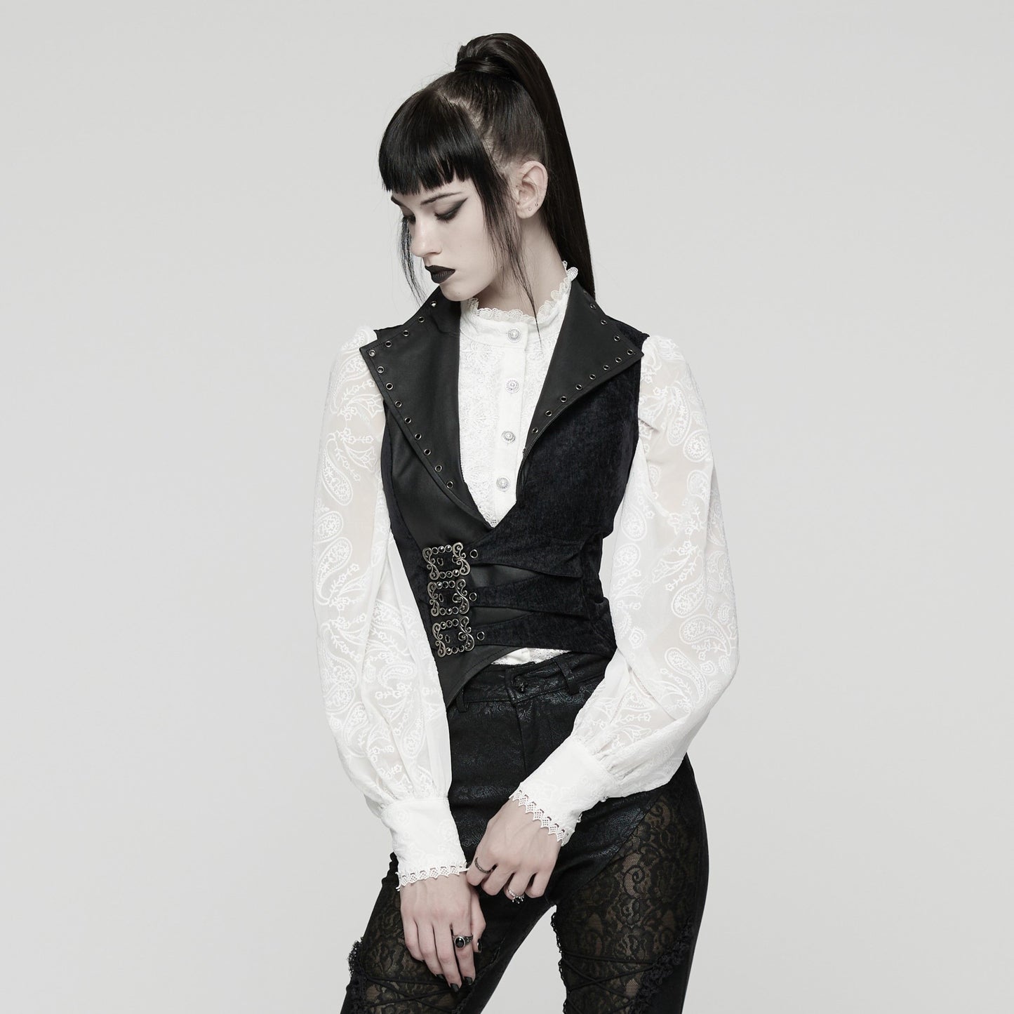 Punk Rave Eternity Blouse Wit