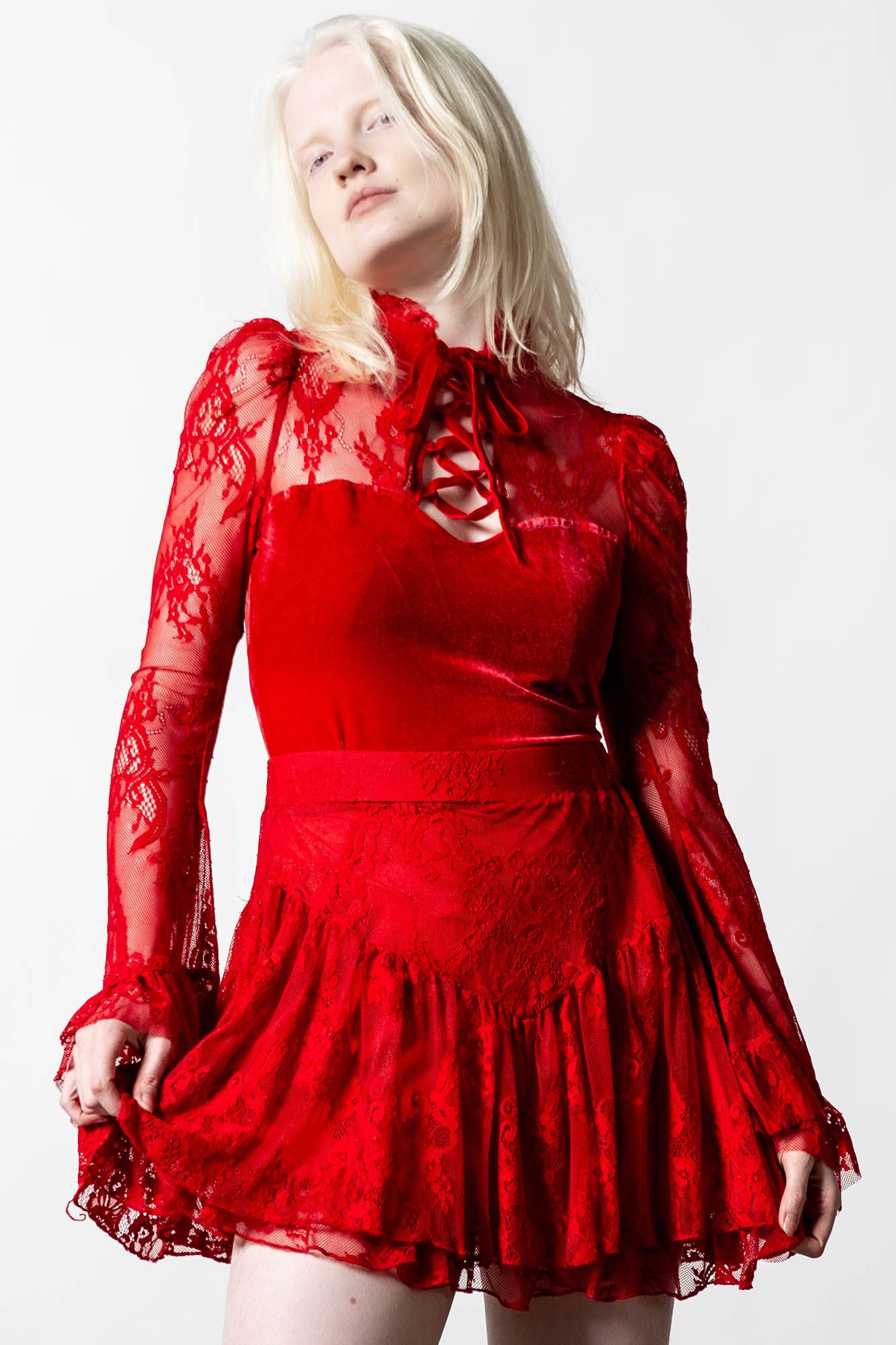 Killstar Poison Fang Top Scarlet