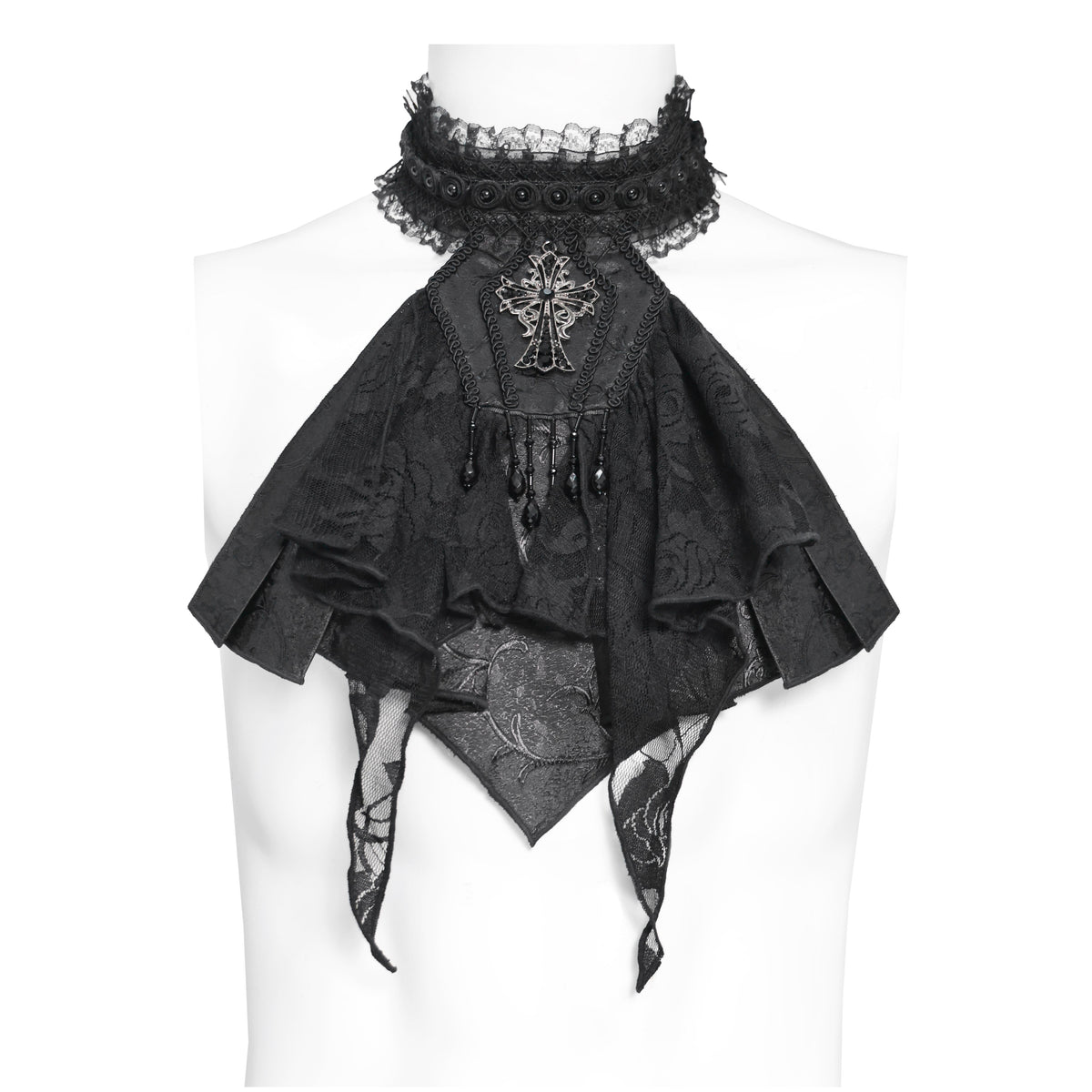 Devil Fashion Devoted Jabot Zwart