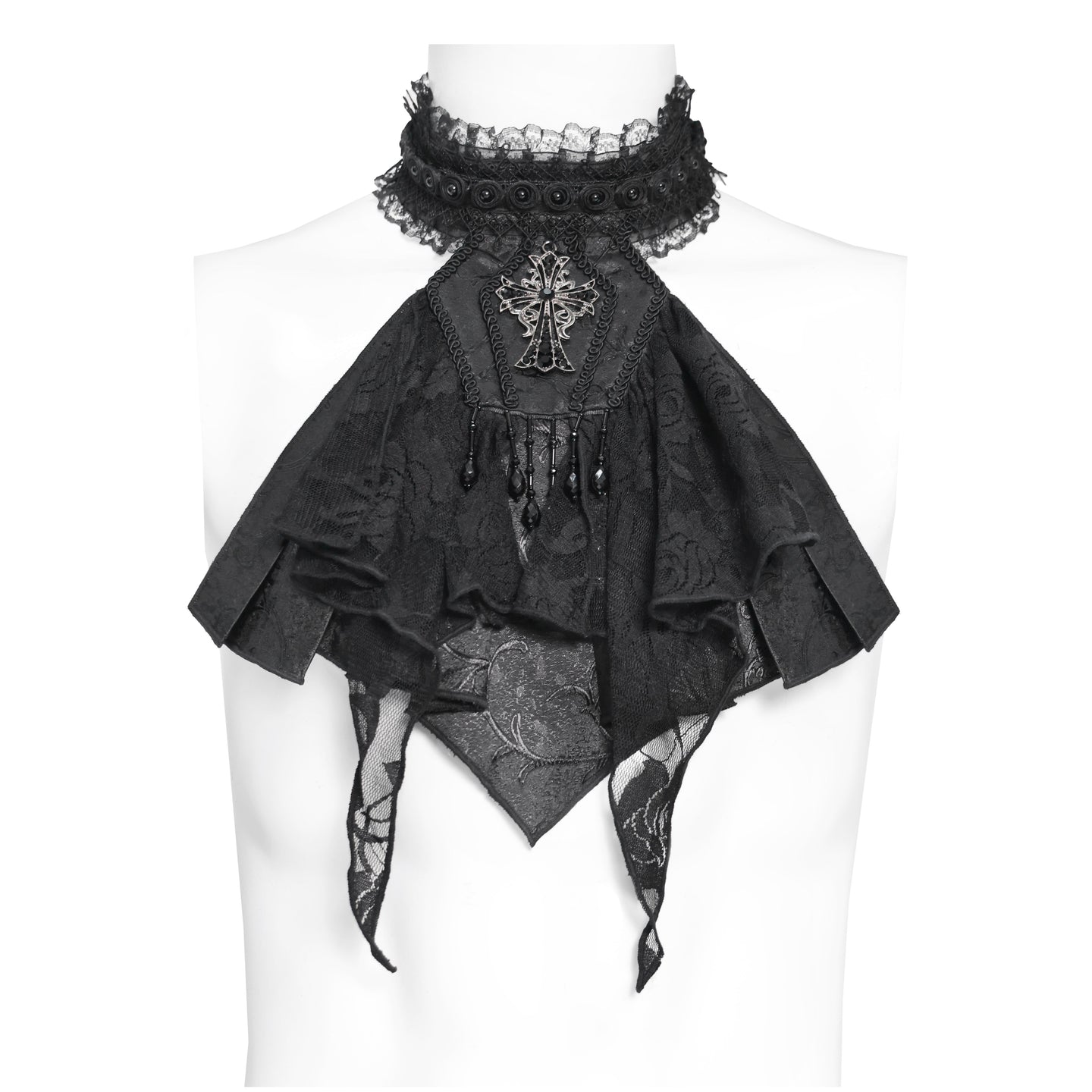 Devil Fashion Devoted Jabot Zwart