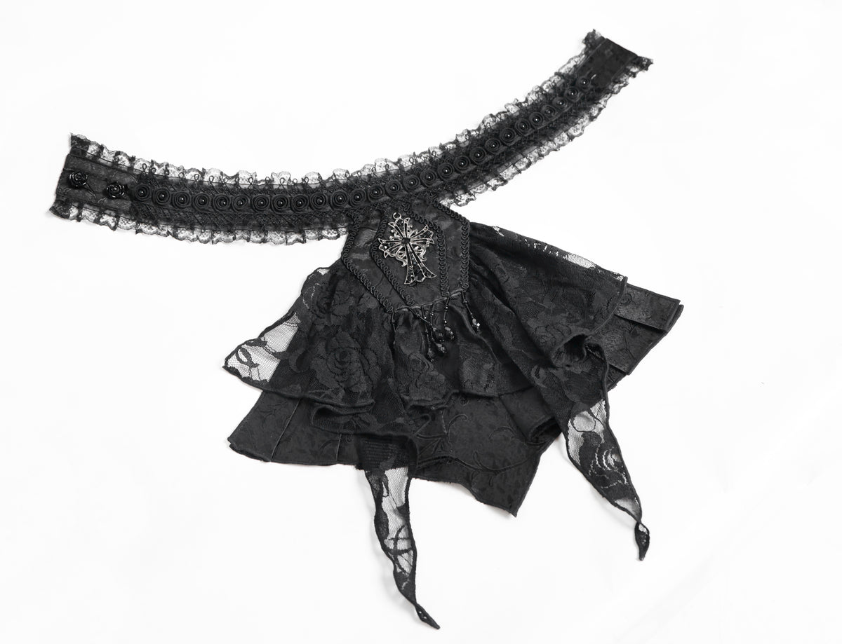 Devil Fashion Devoted Jabot Zwart