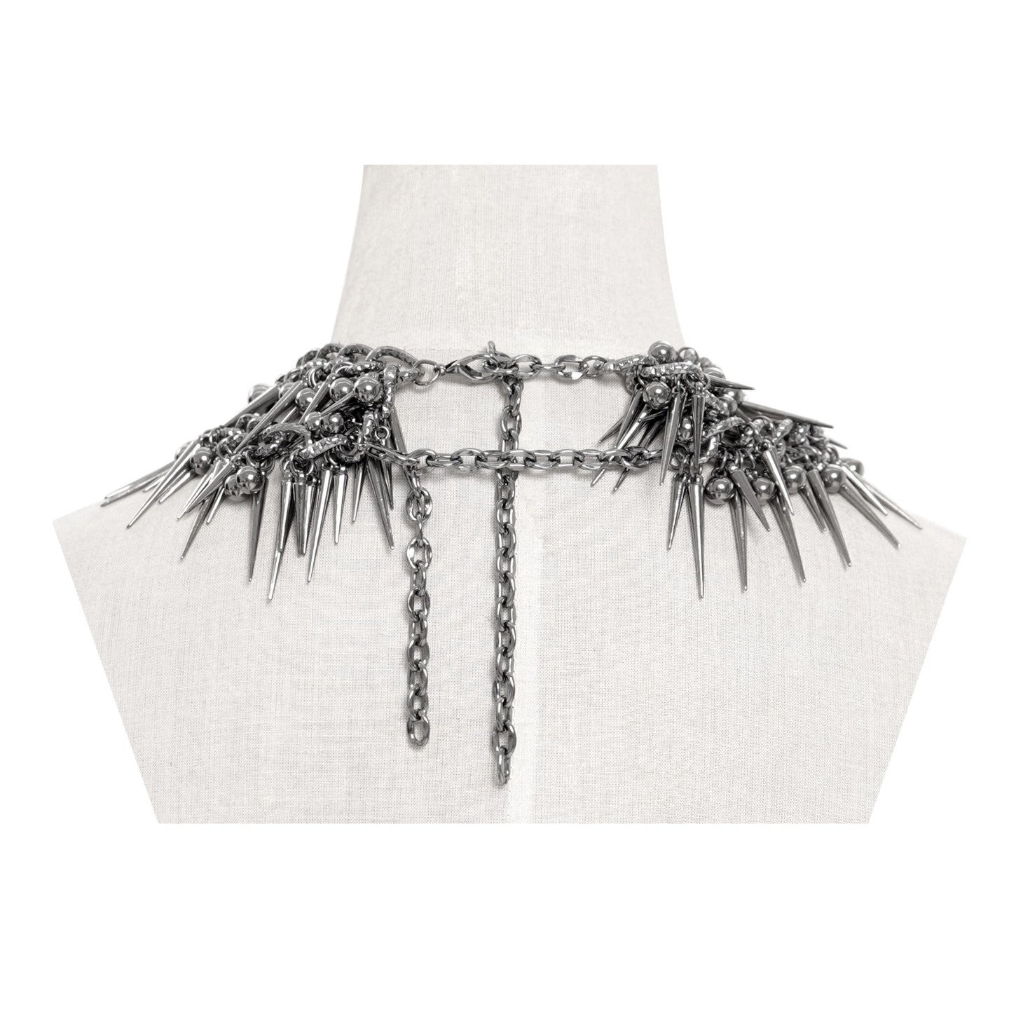 Spiked Double Chain Halsketting