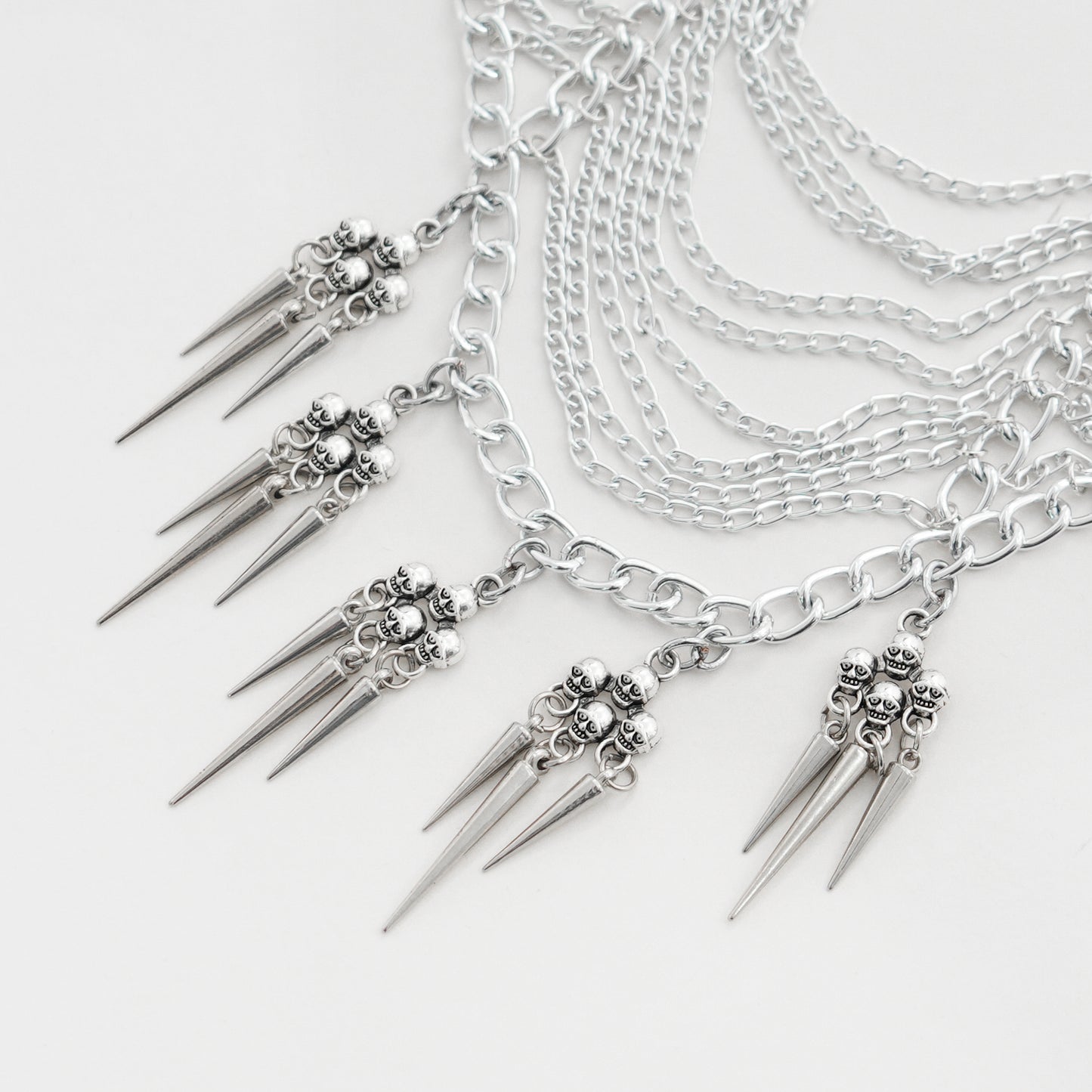 Skulls & Spikes Haar- of Bodychain