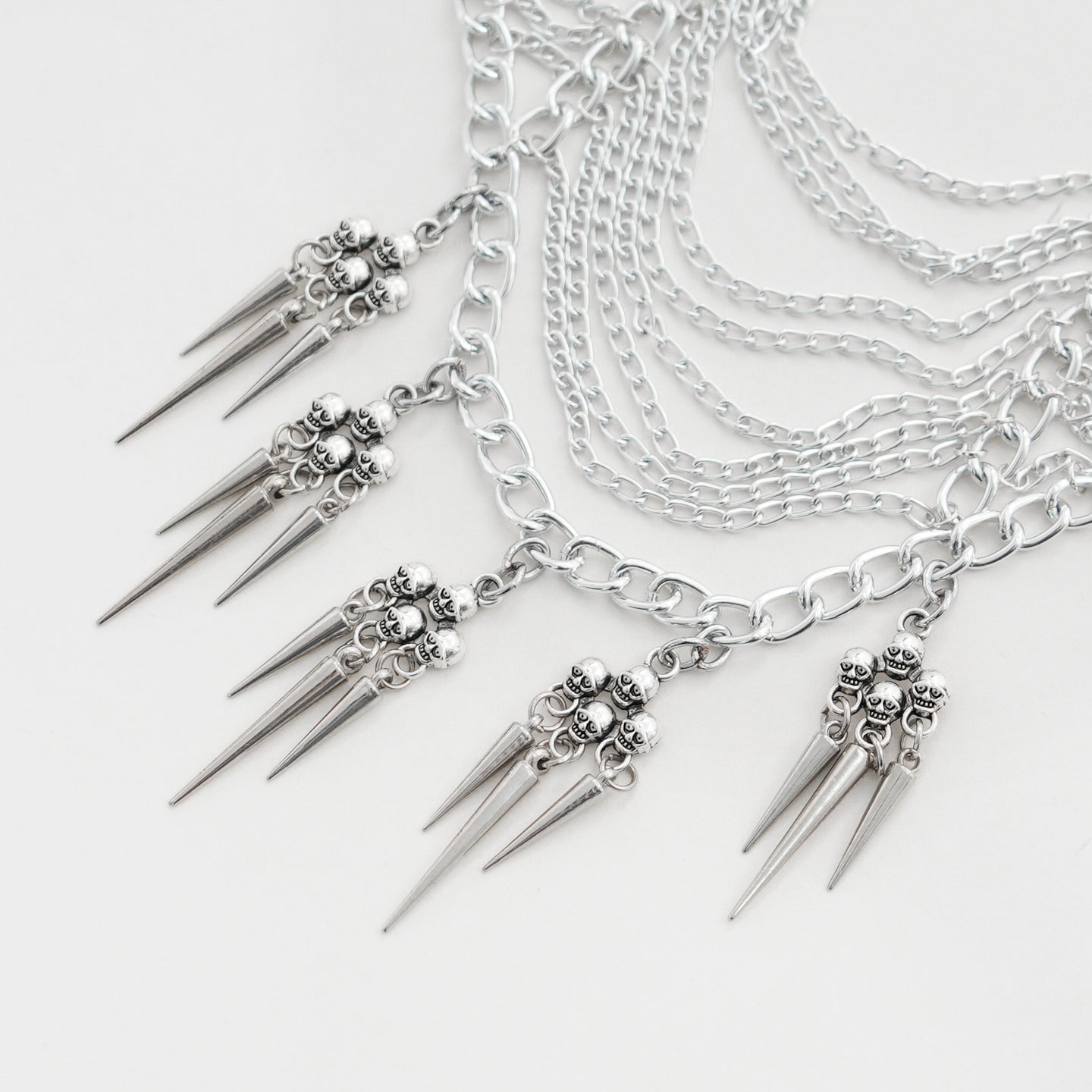 Skulls & Spikes Haar- of Bodychain