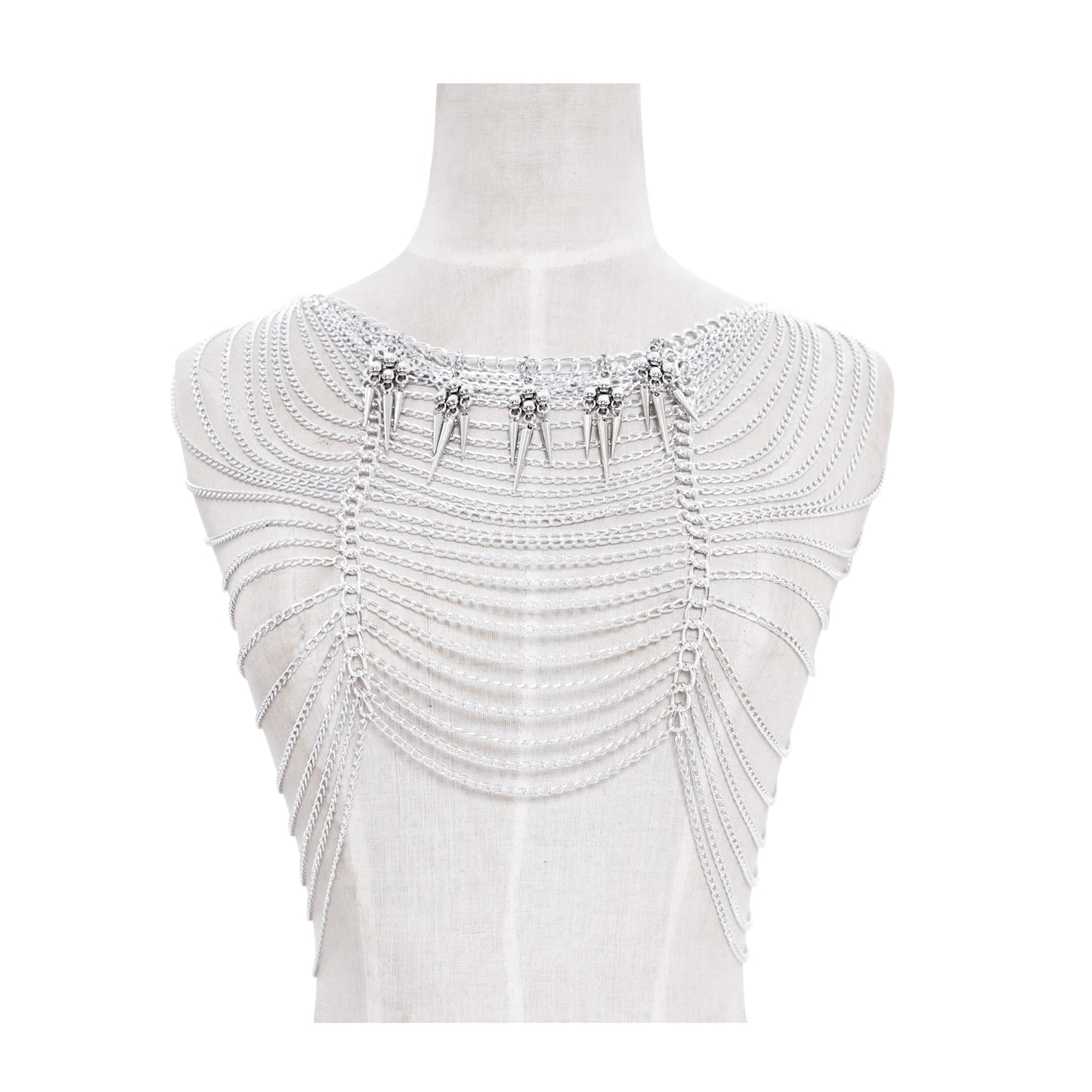 Skulls & Spikes Haar- of Bodychain