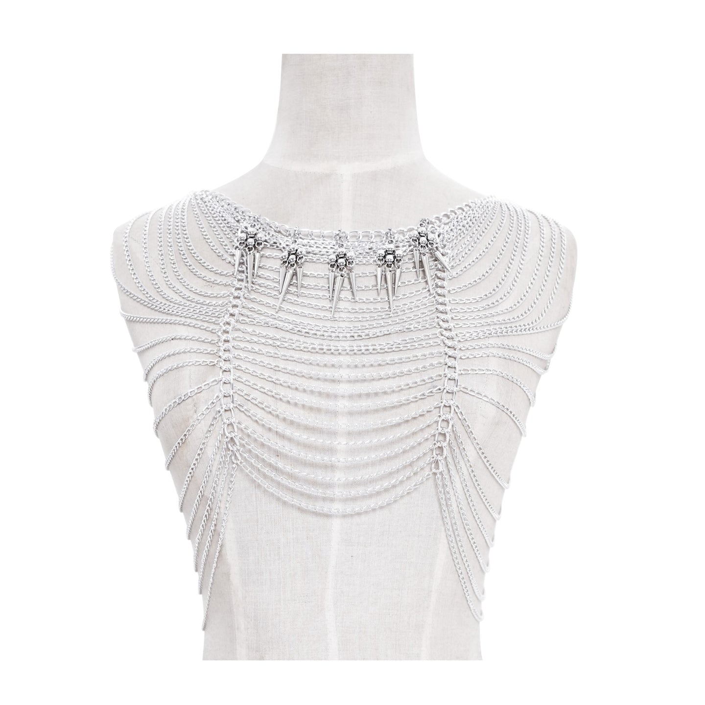 Skulls & Spikes Haar- of Bodychain