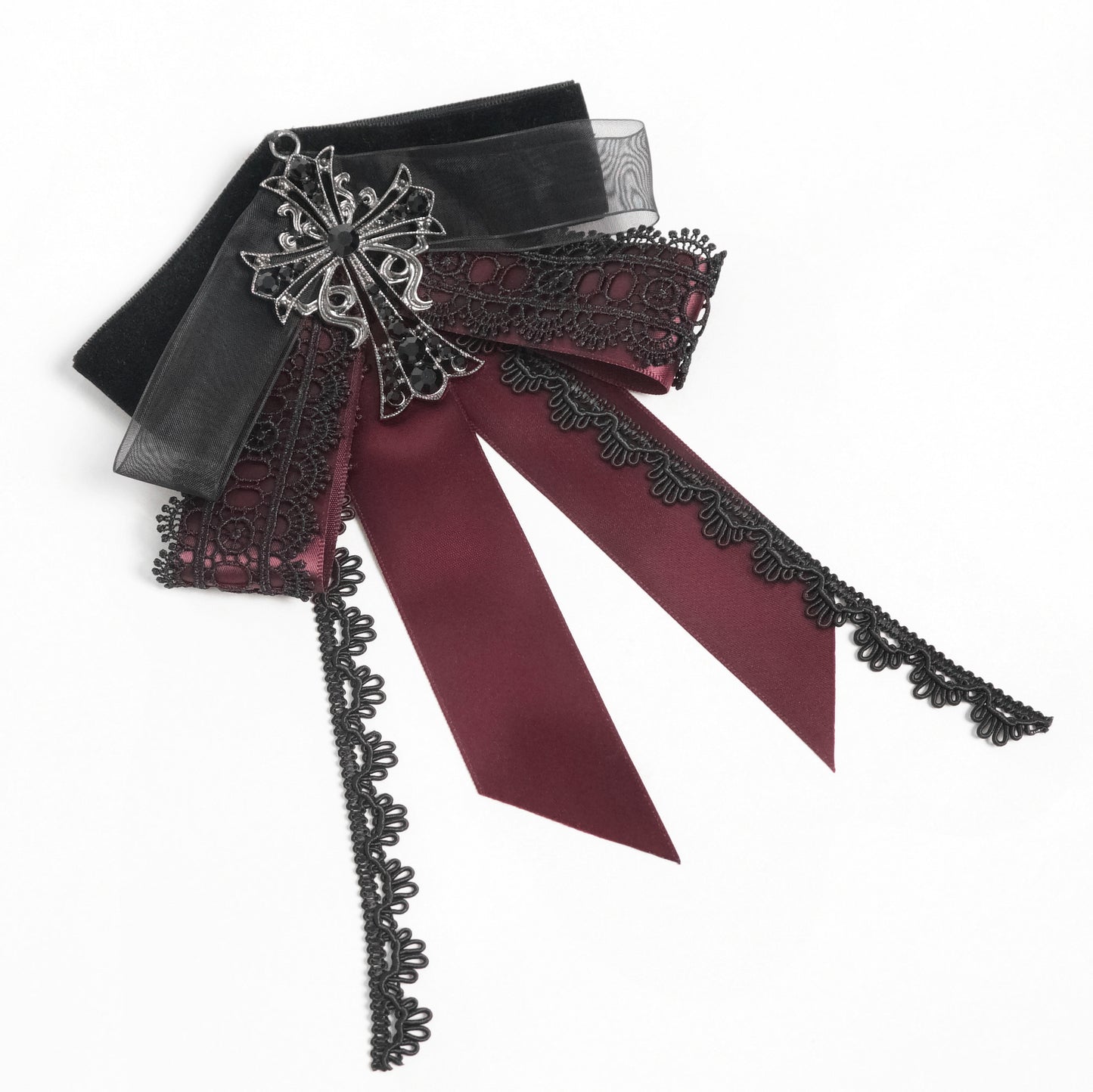 Almost Over Jabot Black - Red