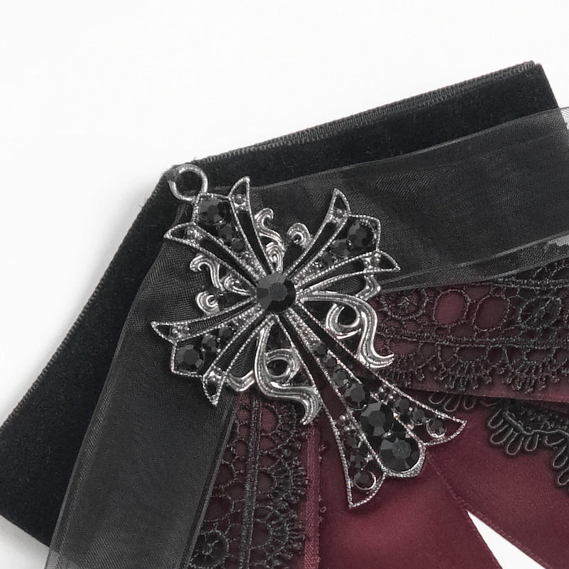 Almost Over Jabot Black - Red