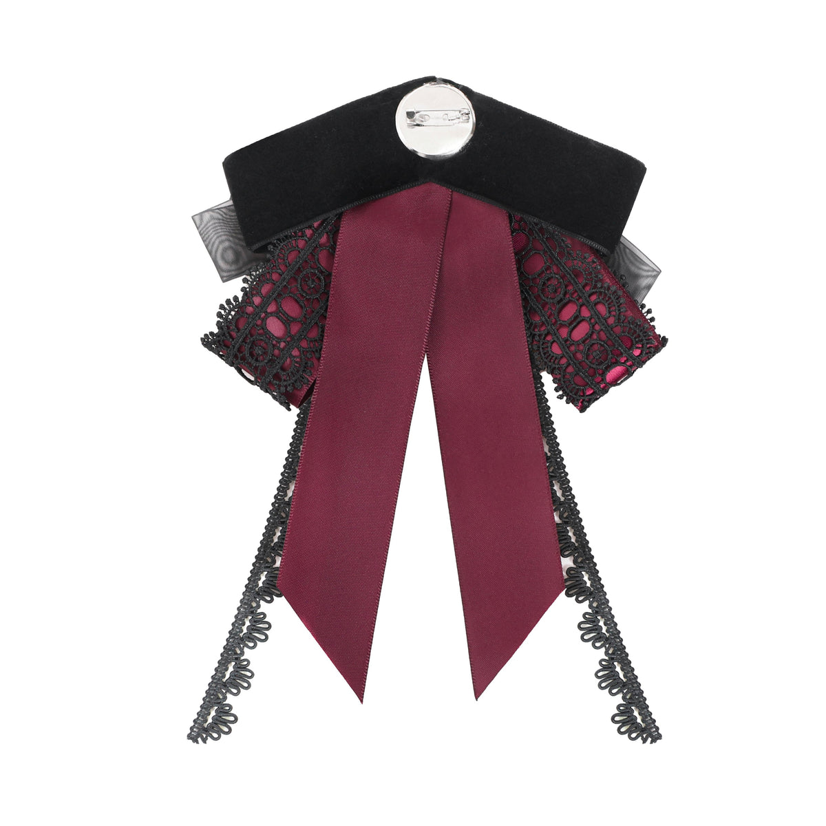 Almost Over Jabot Black - Red
