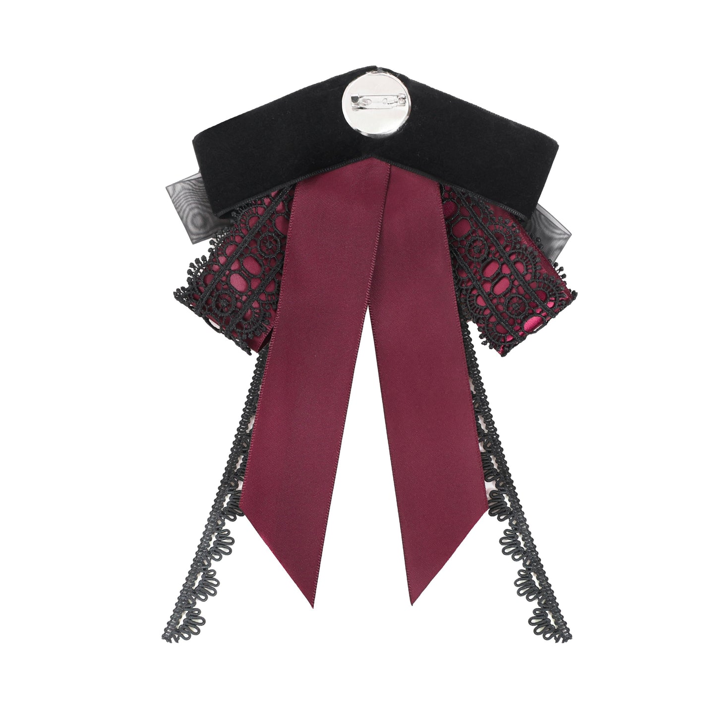Almost Over Jabot Black - Red