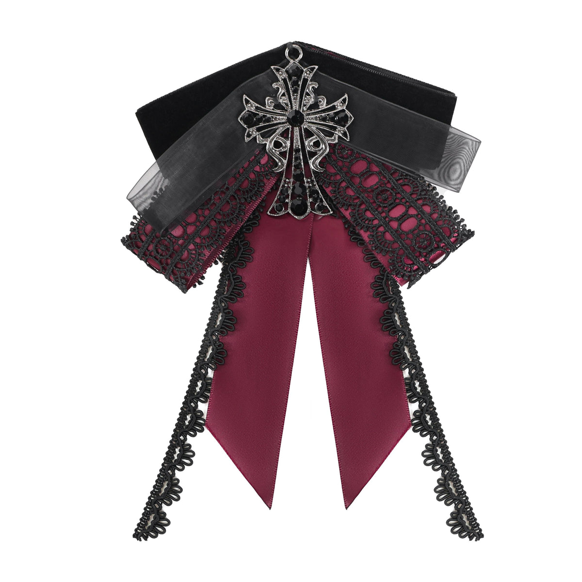 Almost Over Jabot Black - Red