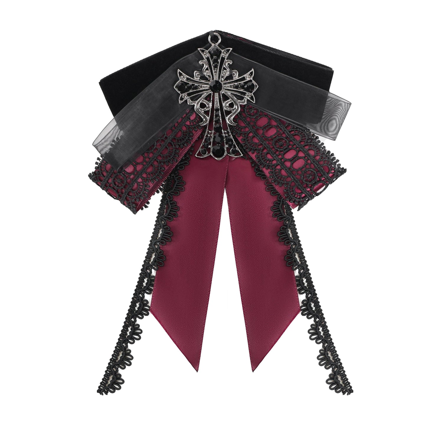 Almost Over Jabot Black - Red