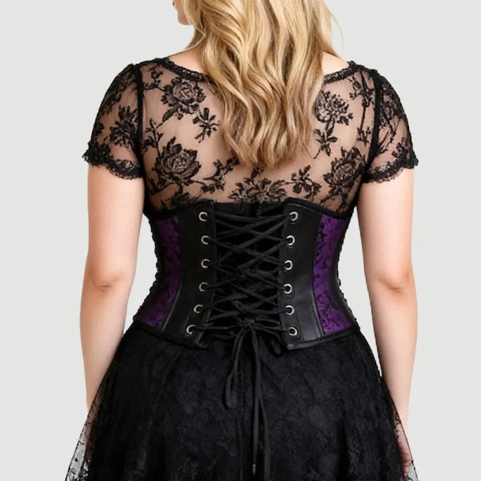 Cover Me Underbust-Korset Paars