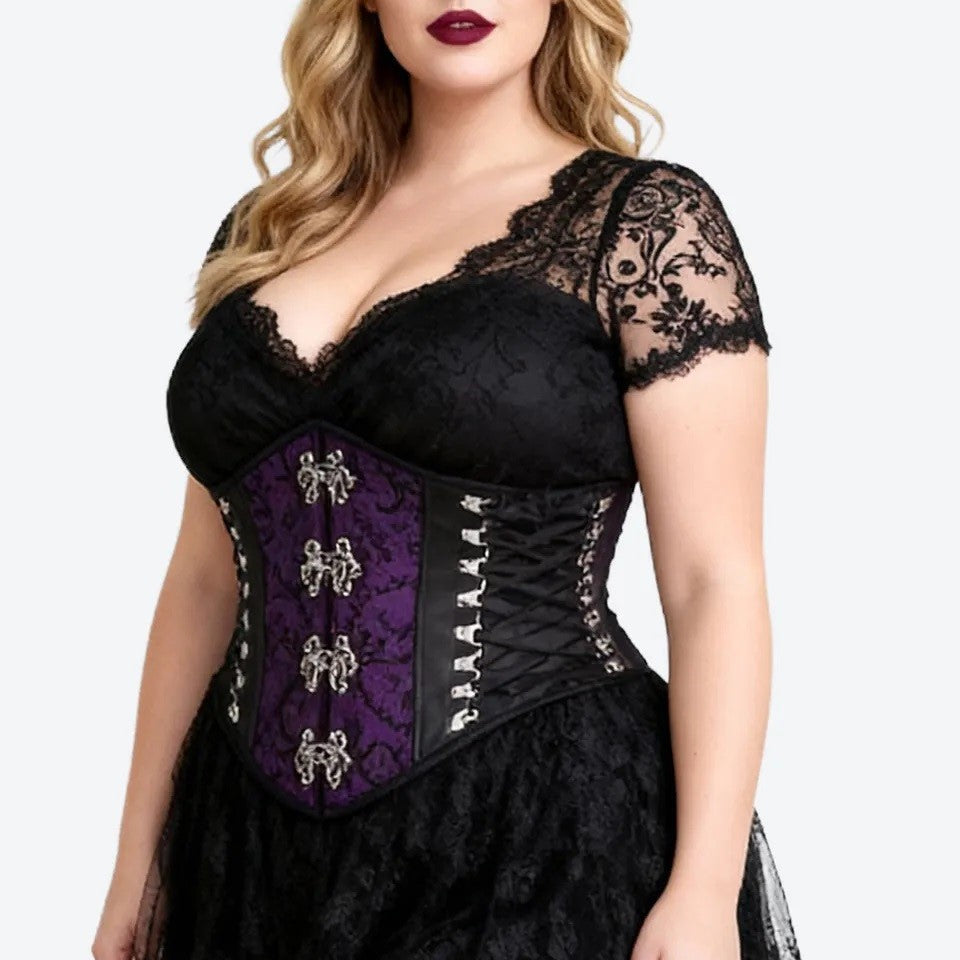 Cover Me Underbust-Korset Paars