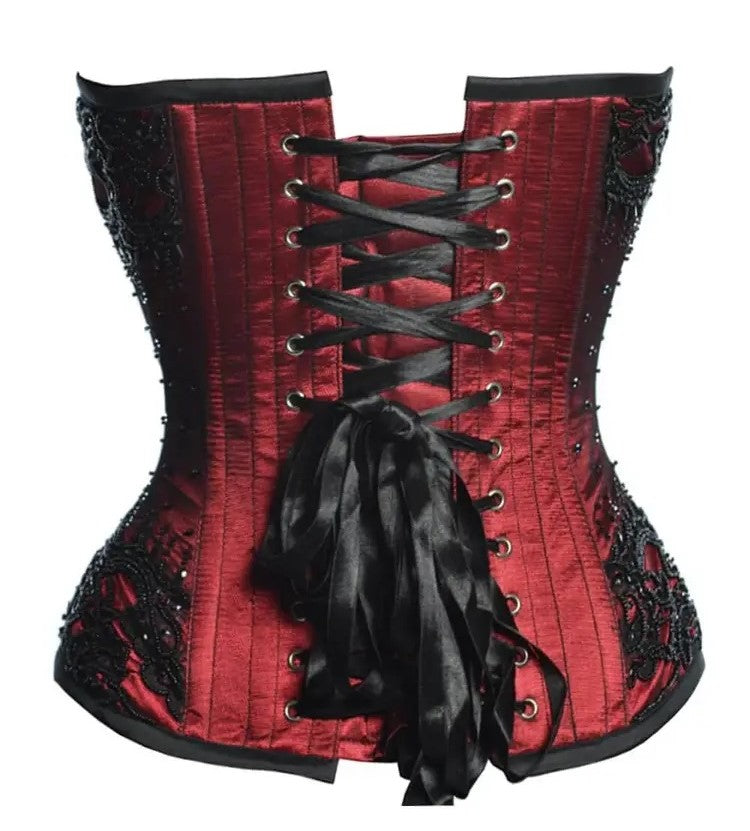 Couture Korset Rood - Zwart