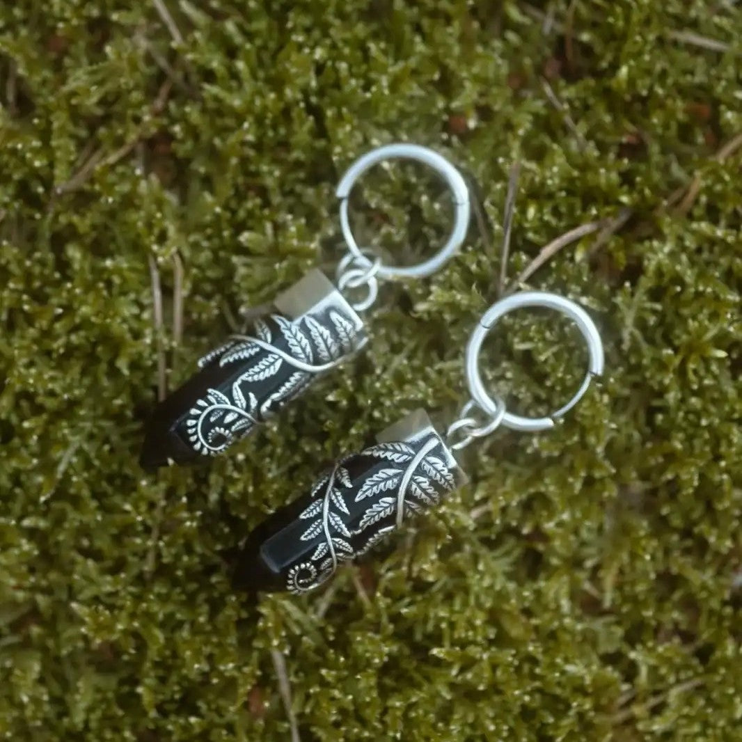 Restyle Crystal Fern Oorbellen