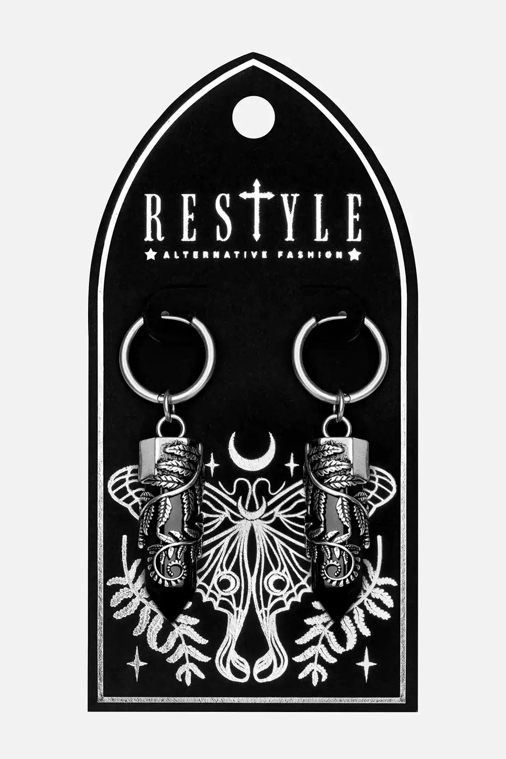 Restyle Crystal Fern Oorbellen