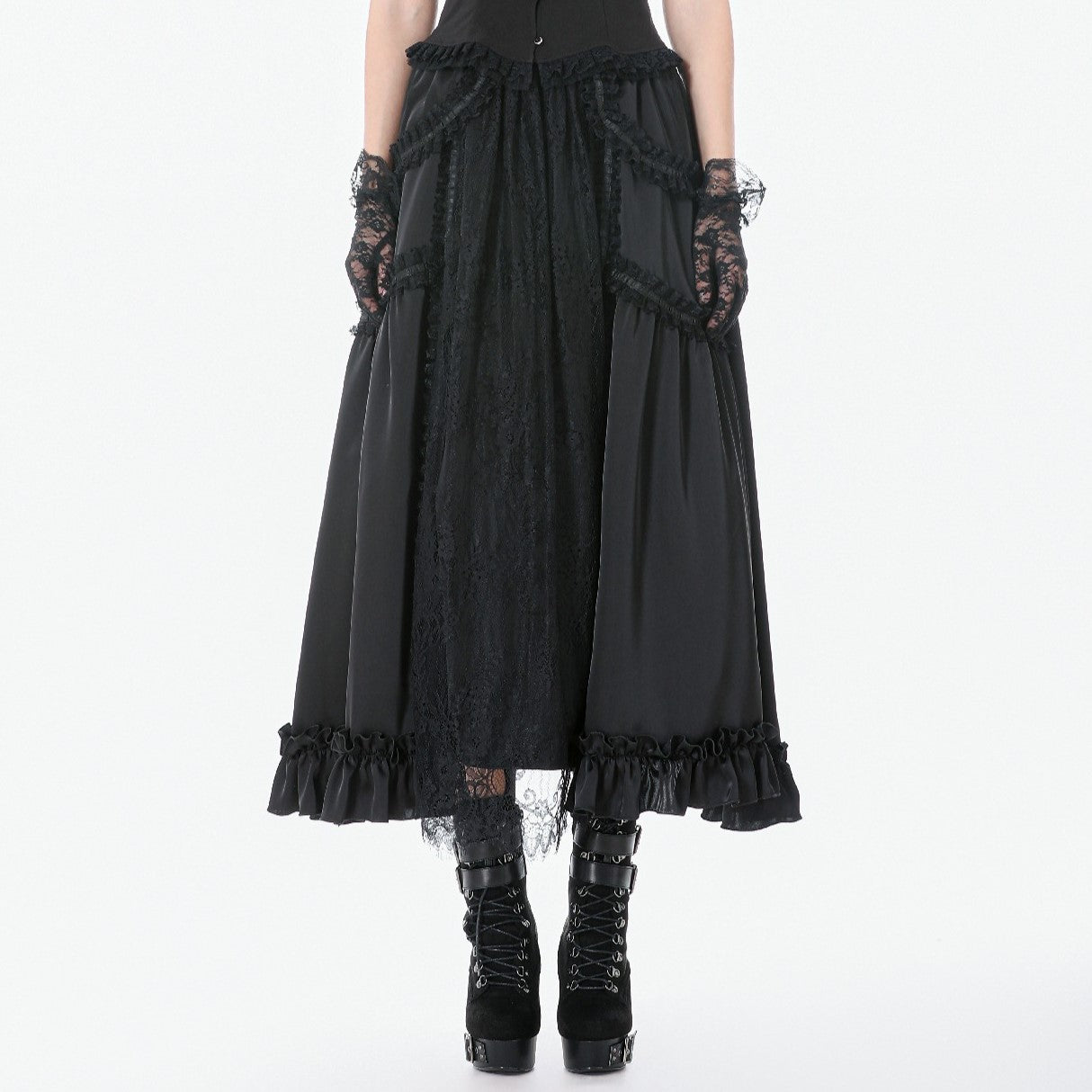 Making It Up Maxi-Rok Zwart