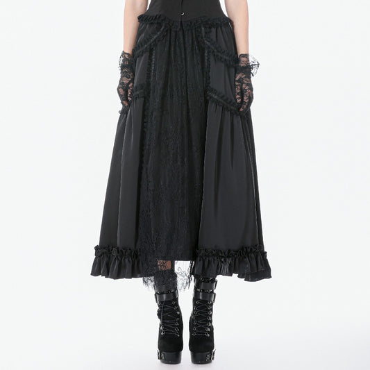 Making It Up Maxi-Rok Zwart