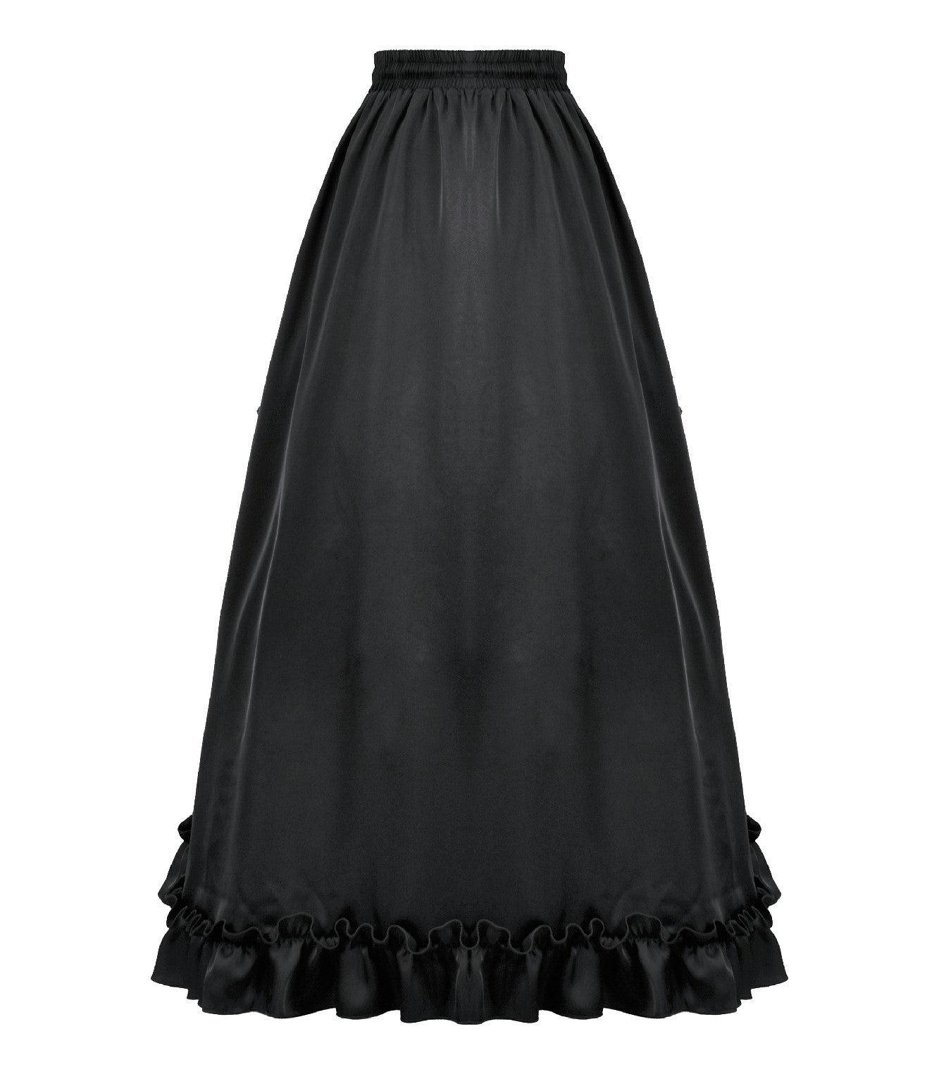 Making It Up Maxi Skirt Black  - Red