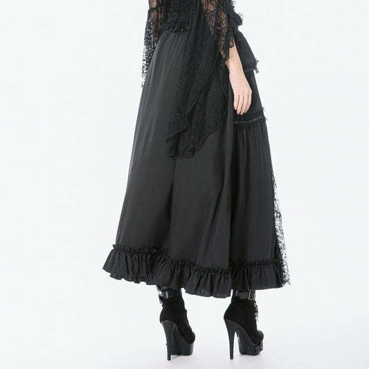 Making It Up Maxi-Rok Zwart - Rood