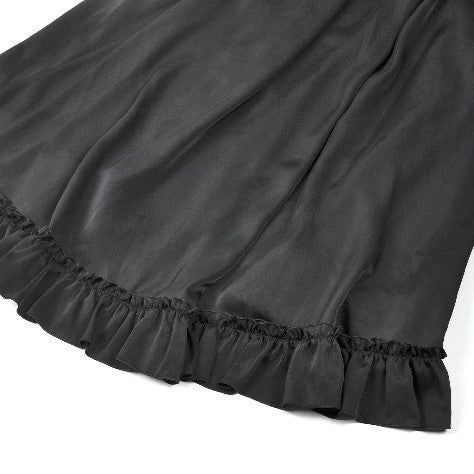 Making It Up Maxi Skirt Black  - Red
