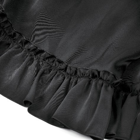 Making It Up Maxi Skirt Black  - Red