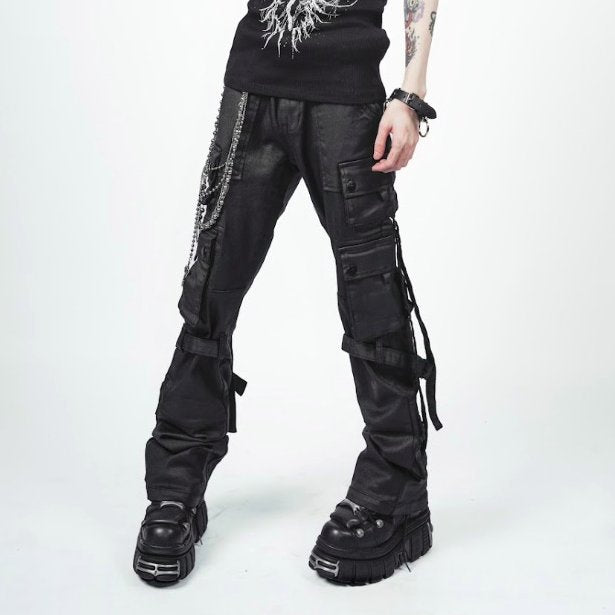 Future Division Wasted Waxed Unisex Cargo Jeans