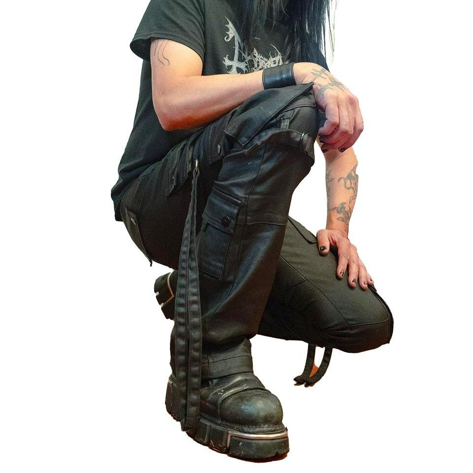 Future Division Wasted Waxed Unisex Cargo Jeans