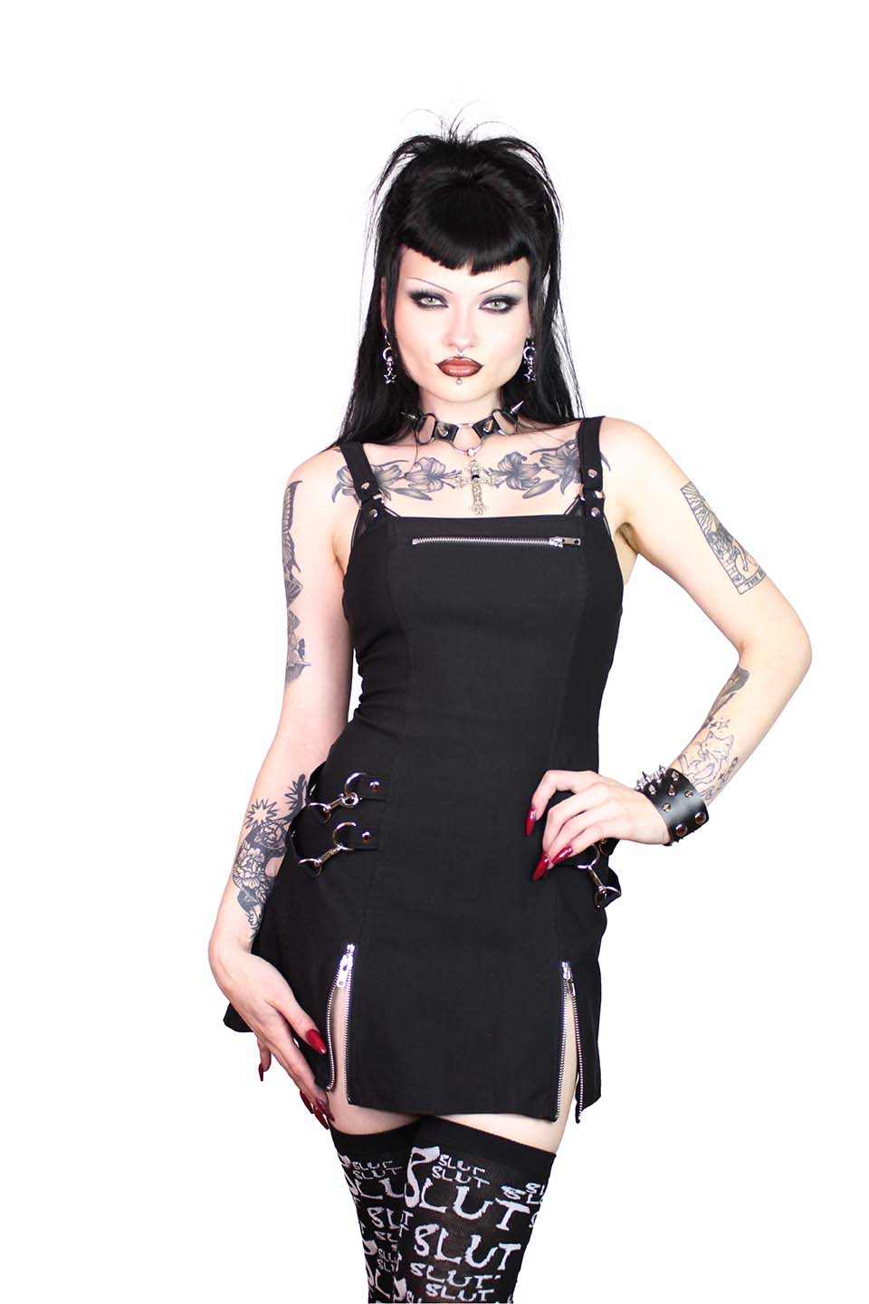 Gangsta Pranksta Anette Dress Black