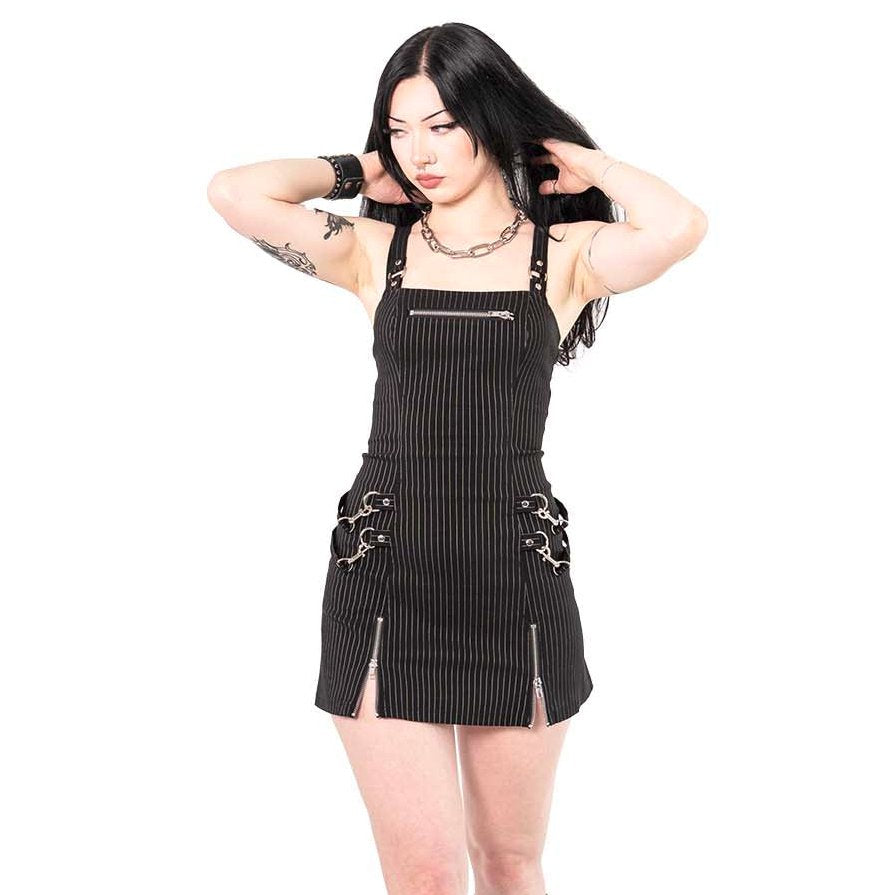 Gangsta Pranksta Annette Jurk Pinstriped
