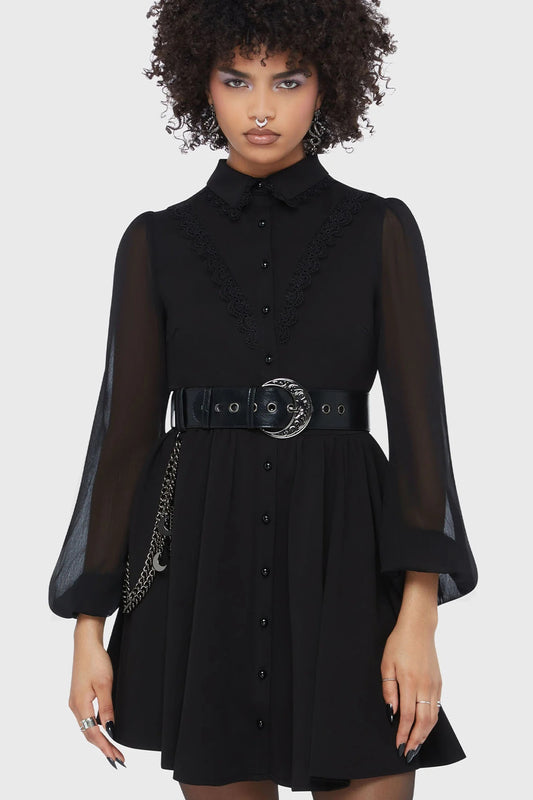 Miss Mourning Mini-Jurk