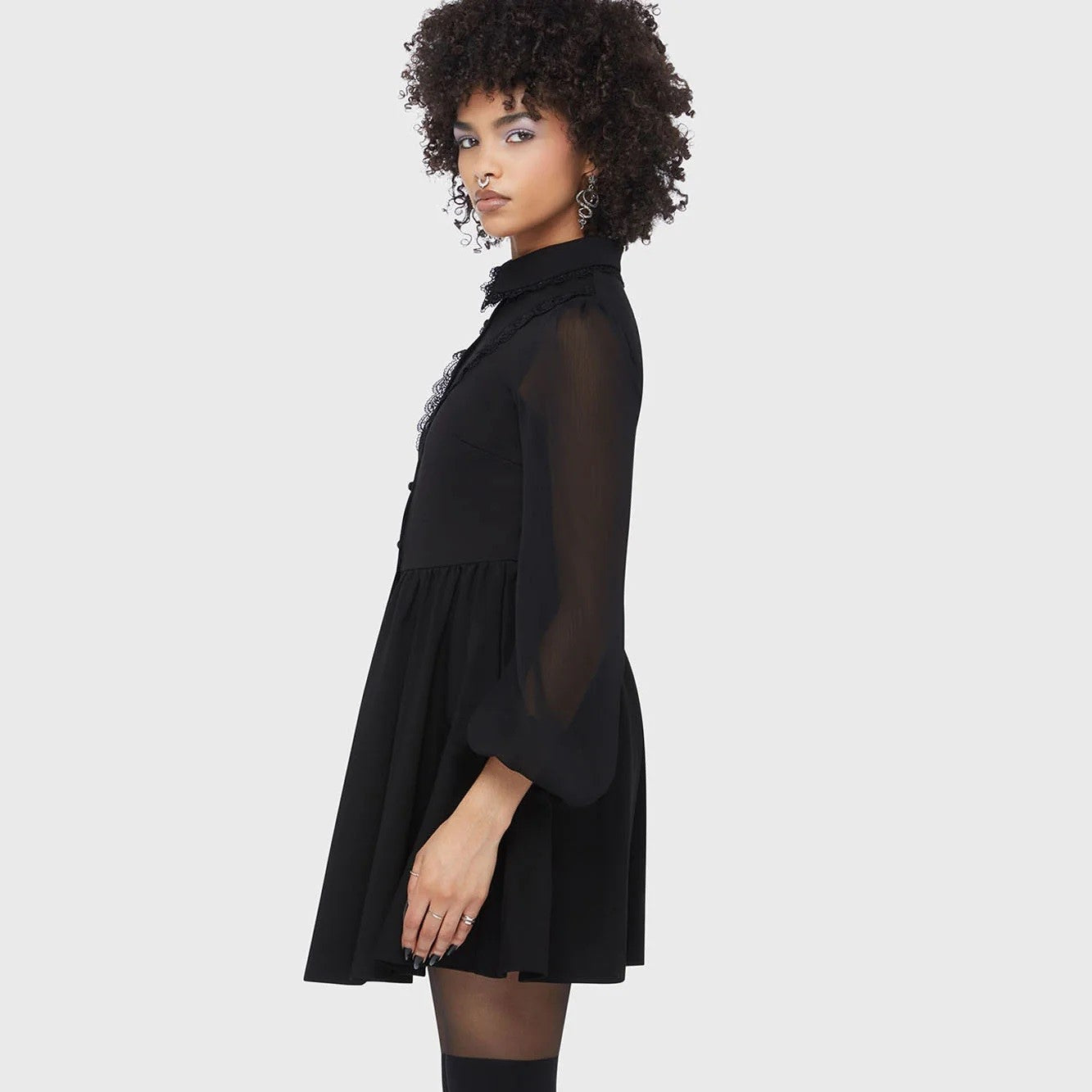 Miss Mourning Mini-Jurk