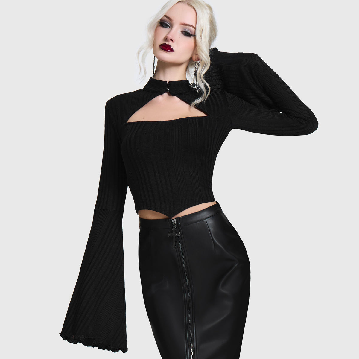 Noir Cut Out Top
