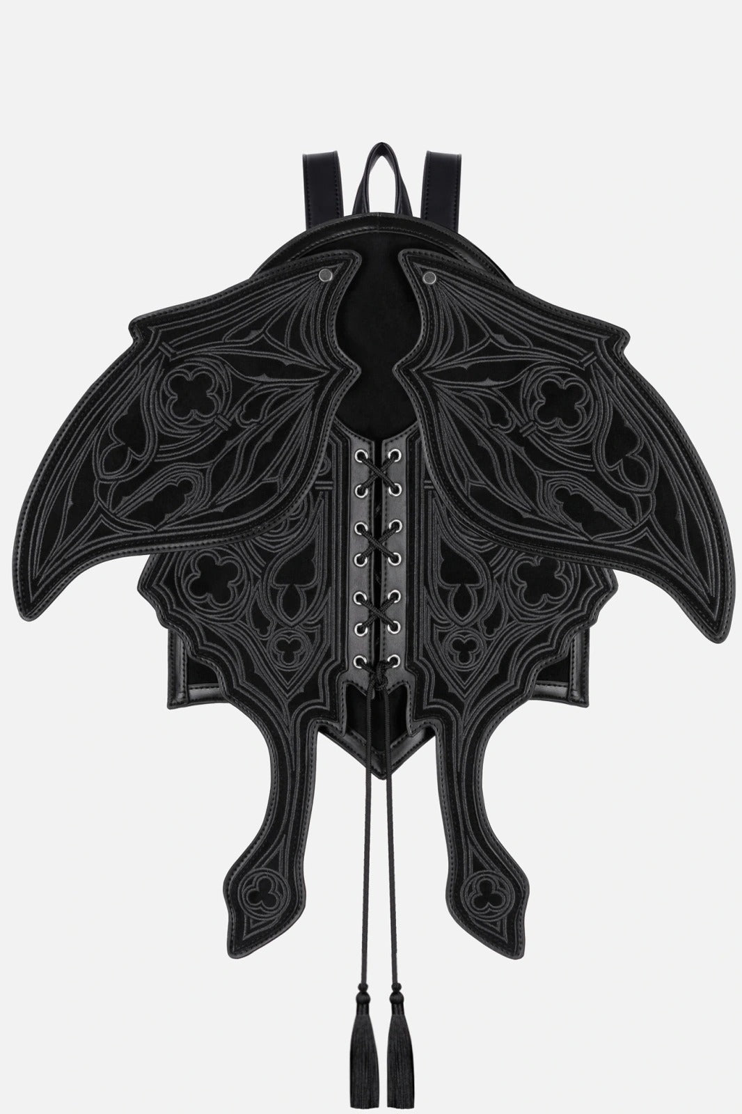 Obsidian Moth Backpack - Grey Suede
